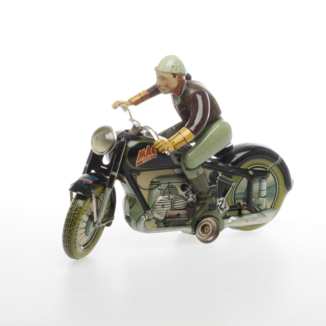 ARNOLD MAC 700 Motorcykel med förare, urverk, U.S.Zone, germany.