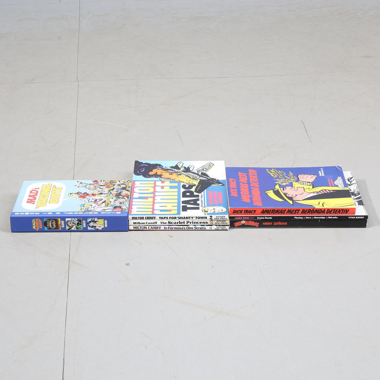 SERIER, 9 delar, MAD, Dick Tracy m.m.