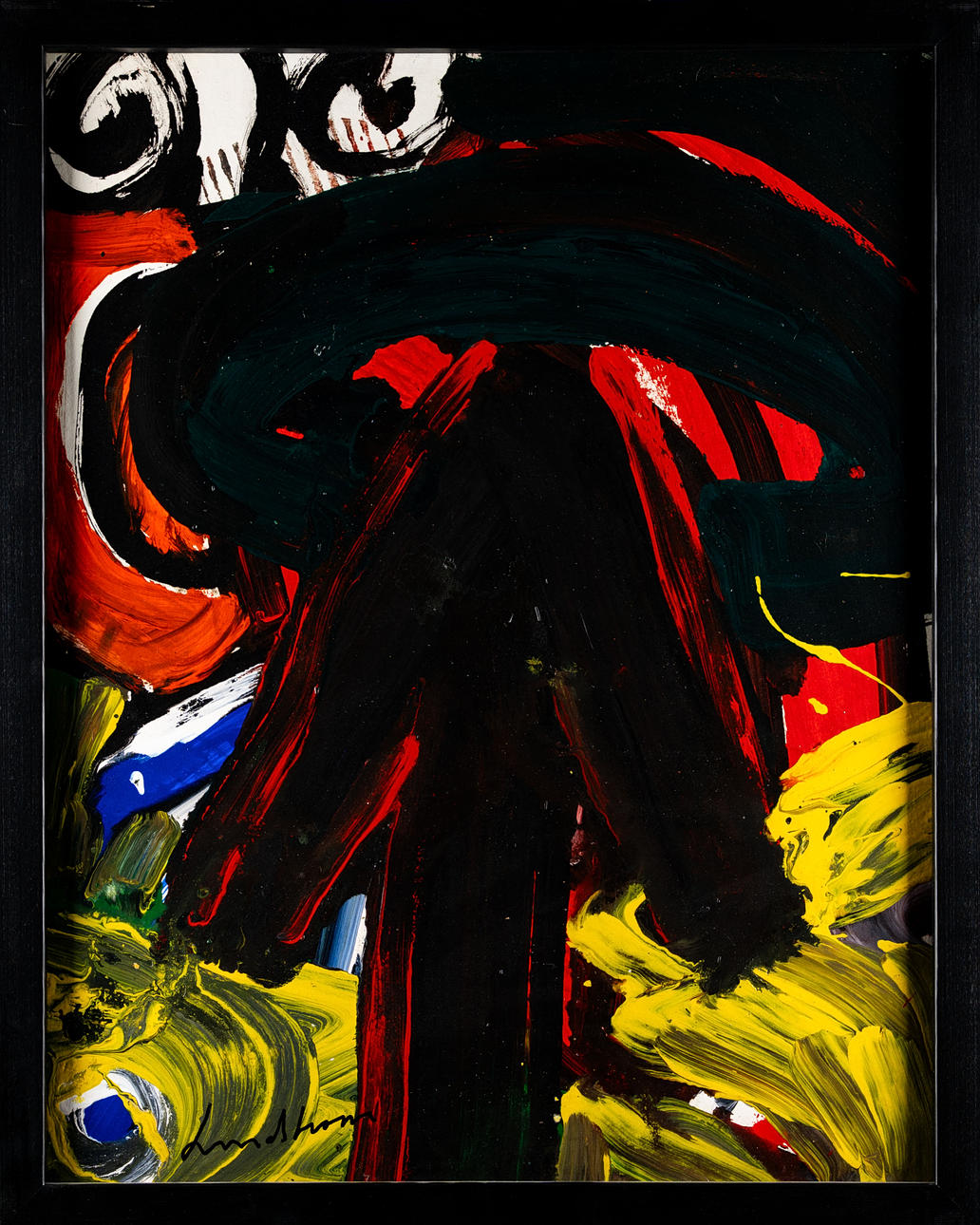 BENGT LINDSTRÖM. Acrylic on paper, Signed.