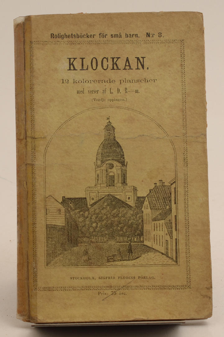 GAMMAL BARNBOK. Klockan. 1872.
