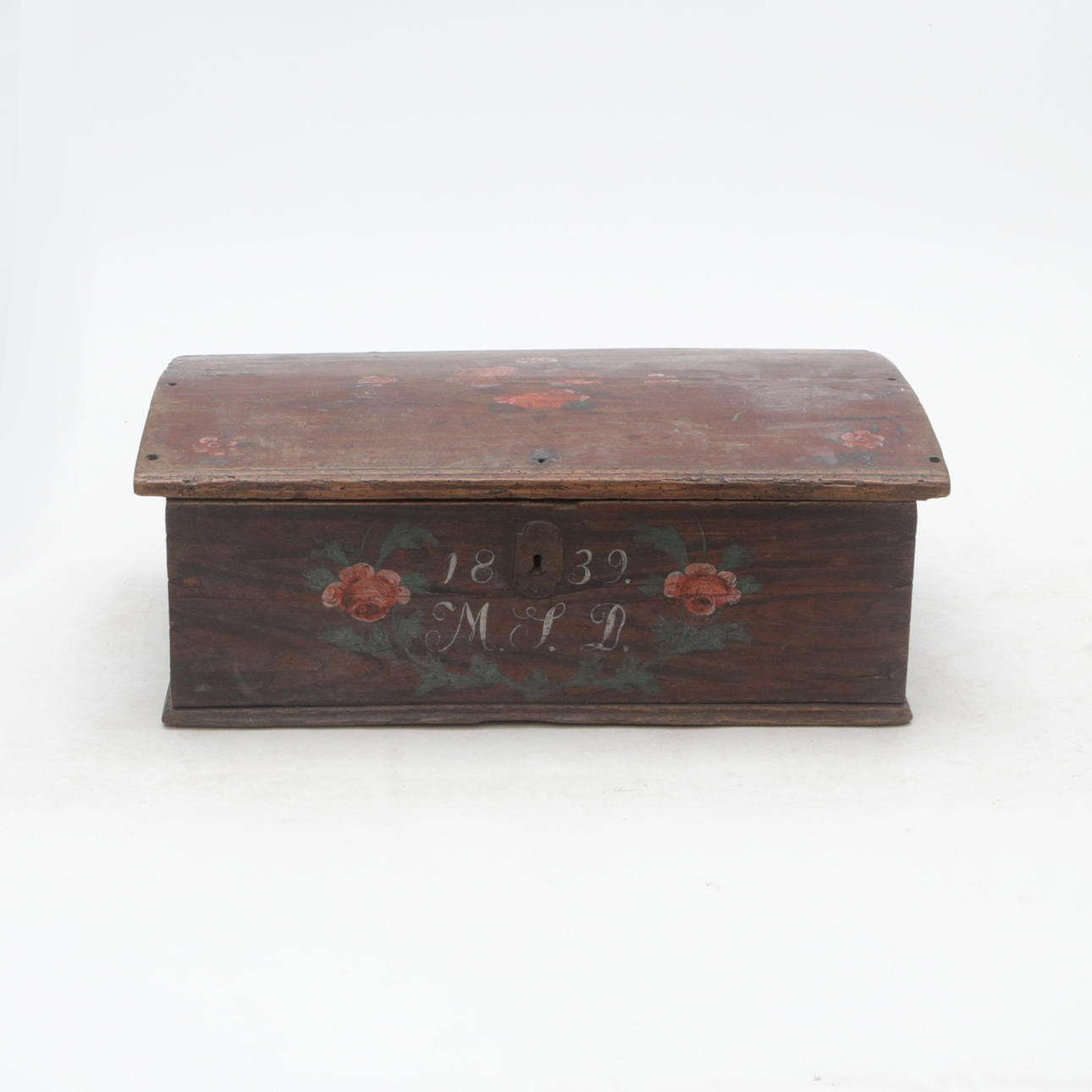 Eine Kommode, original bemalt, 1839.