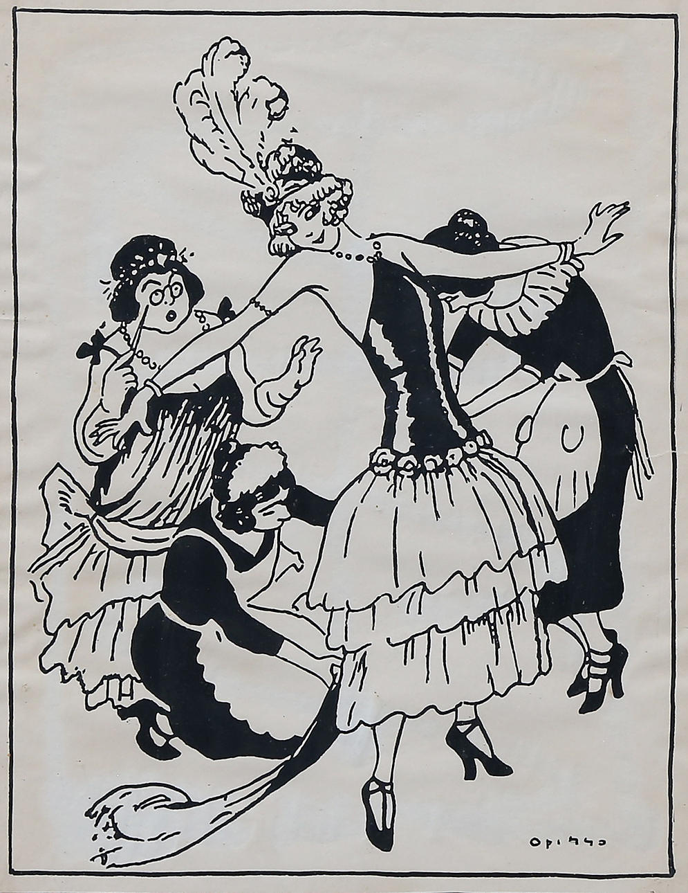 RICARD OPISSO. Provar på klänningen.