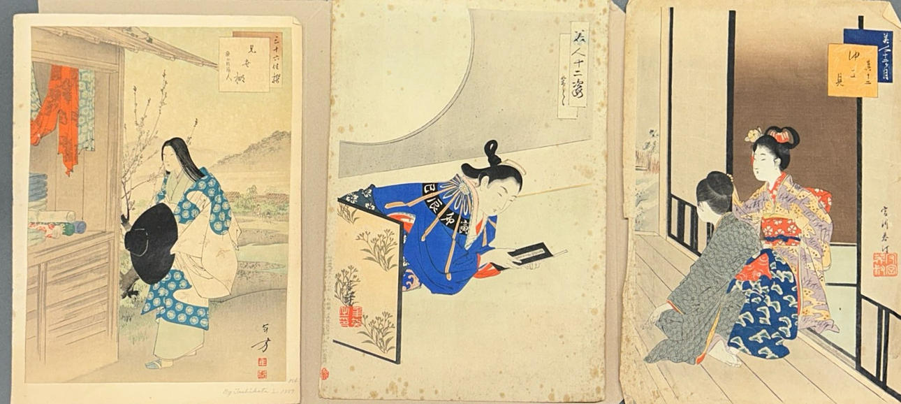 JAPANSKA TRÄBLOCKSTRYCK.