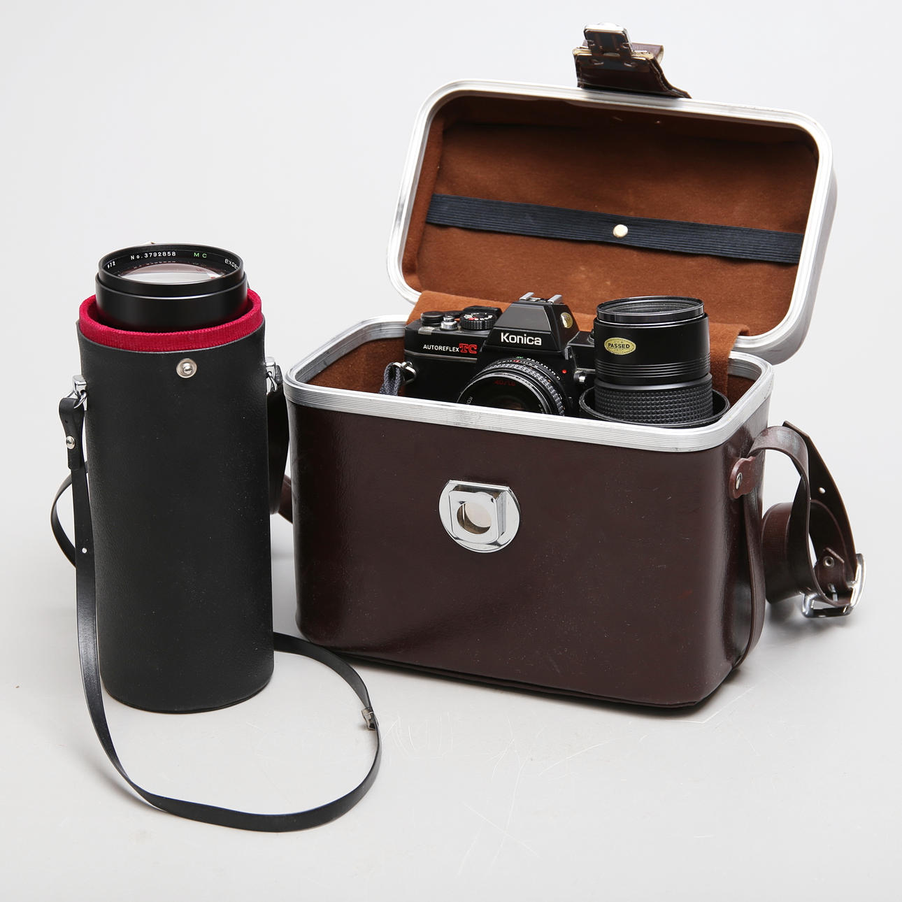 KAMERA, Konica Autoreflex TC mit Optik/Zubehör.