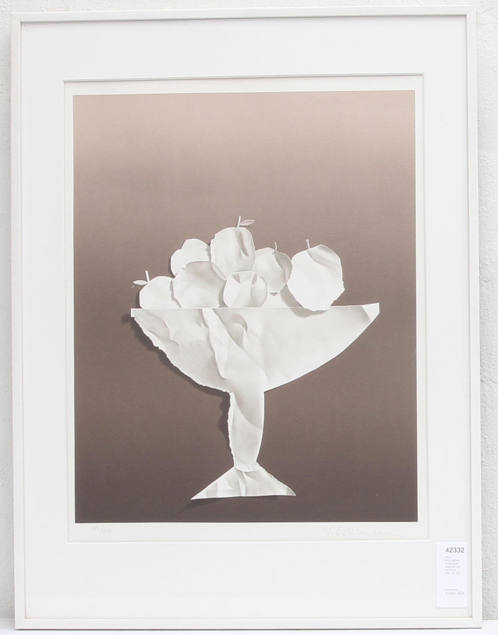 YRJÖ EDELMANN. Färglitografi. Signerad och numrerad 105/150.