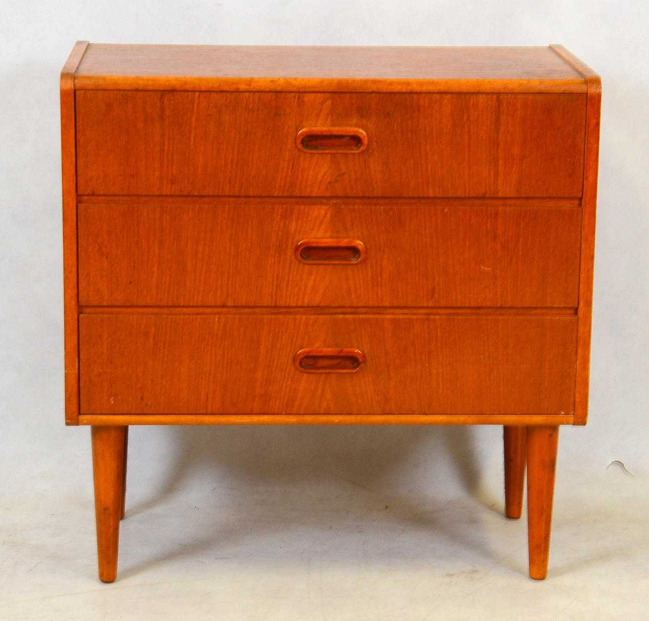 TEAKBYRÅ, 3-lådig, 1950/60-tal.