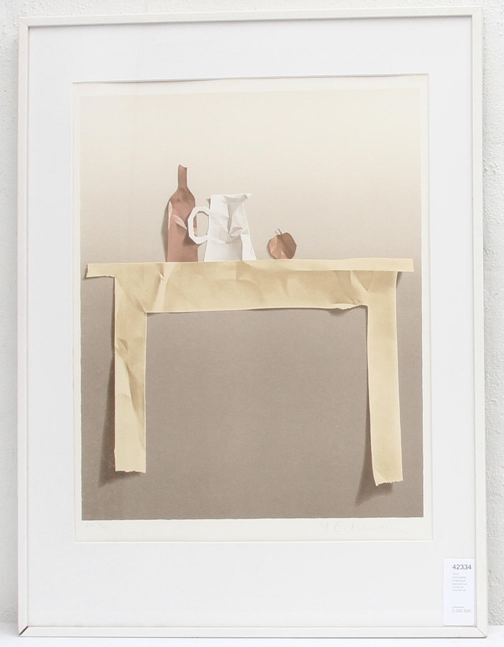 YRJÖ EDELMANN. Färglitografi, signerad och numrerad E.A/XVII.