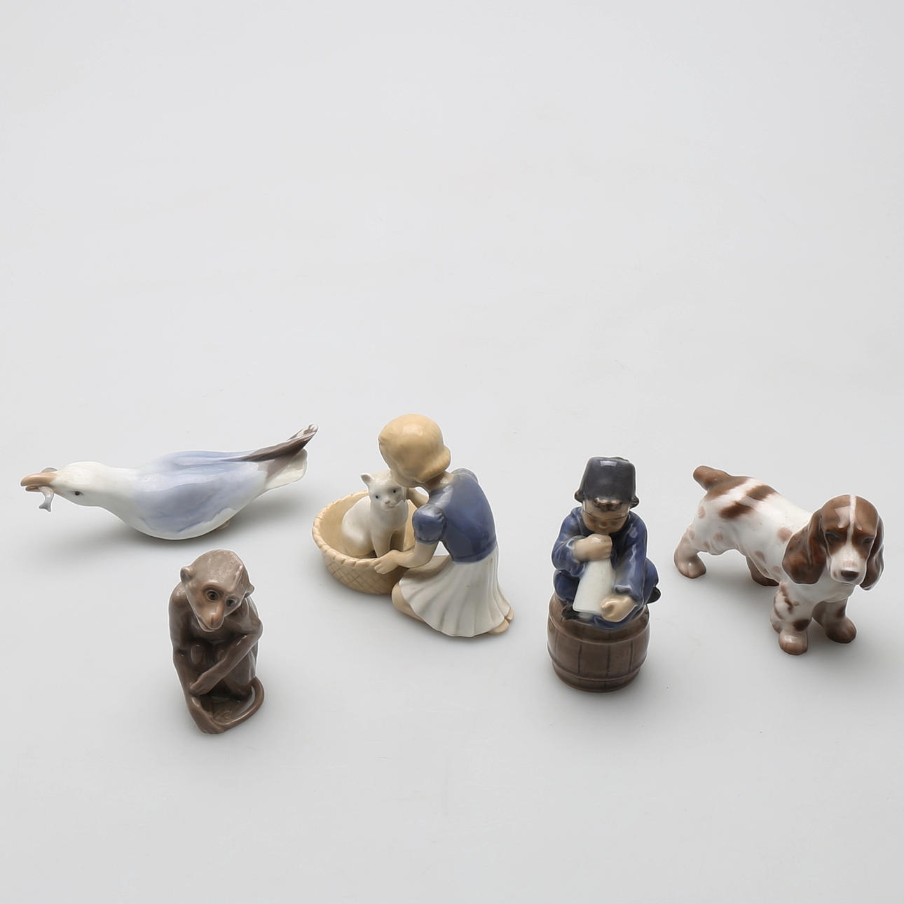 FIGURINER, 5 st, Royal Copenhagen & Bing & Gröndal.