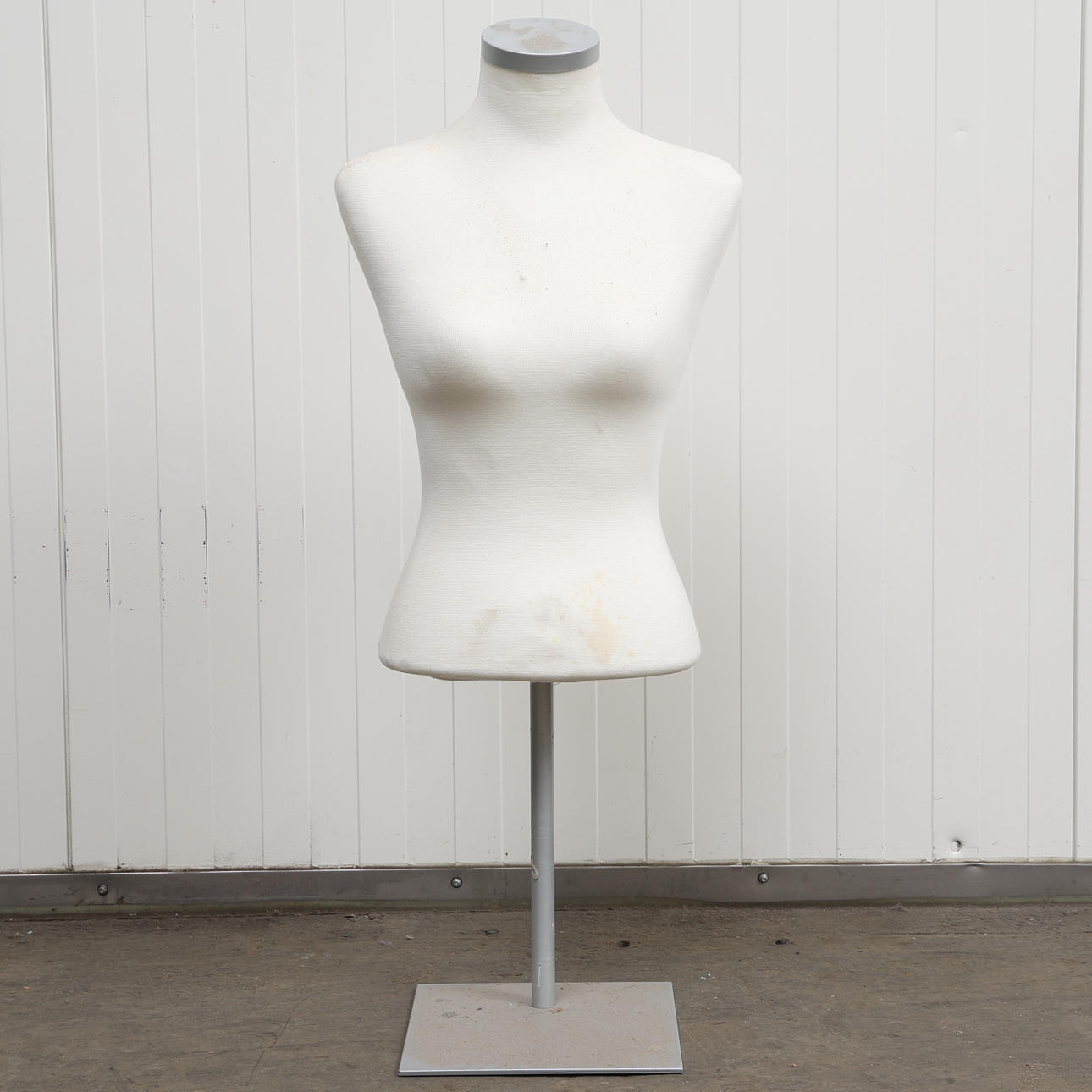 Mannequin, metal and Styrofoam.