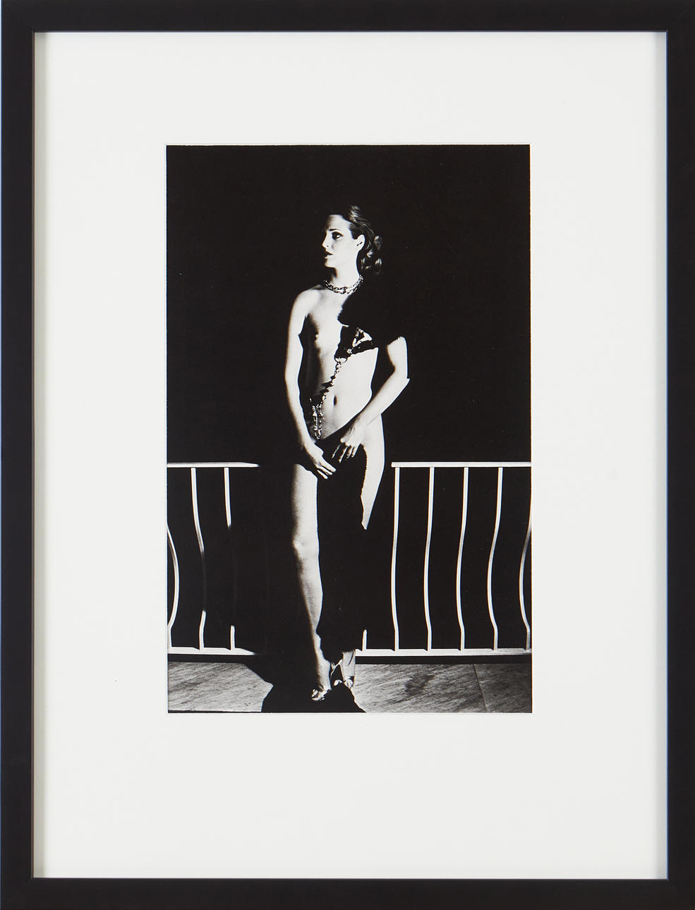 HELMUT NEWTON. “Capri at night. in 1977.“offset lithographic photograph, from the Special Collection from 1979.