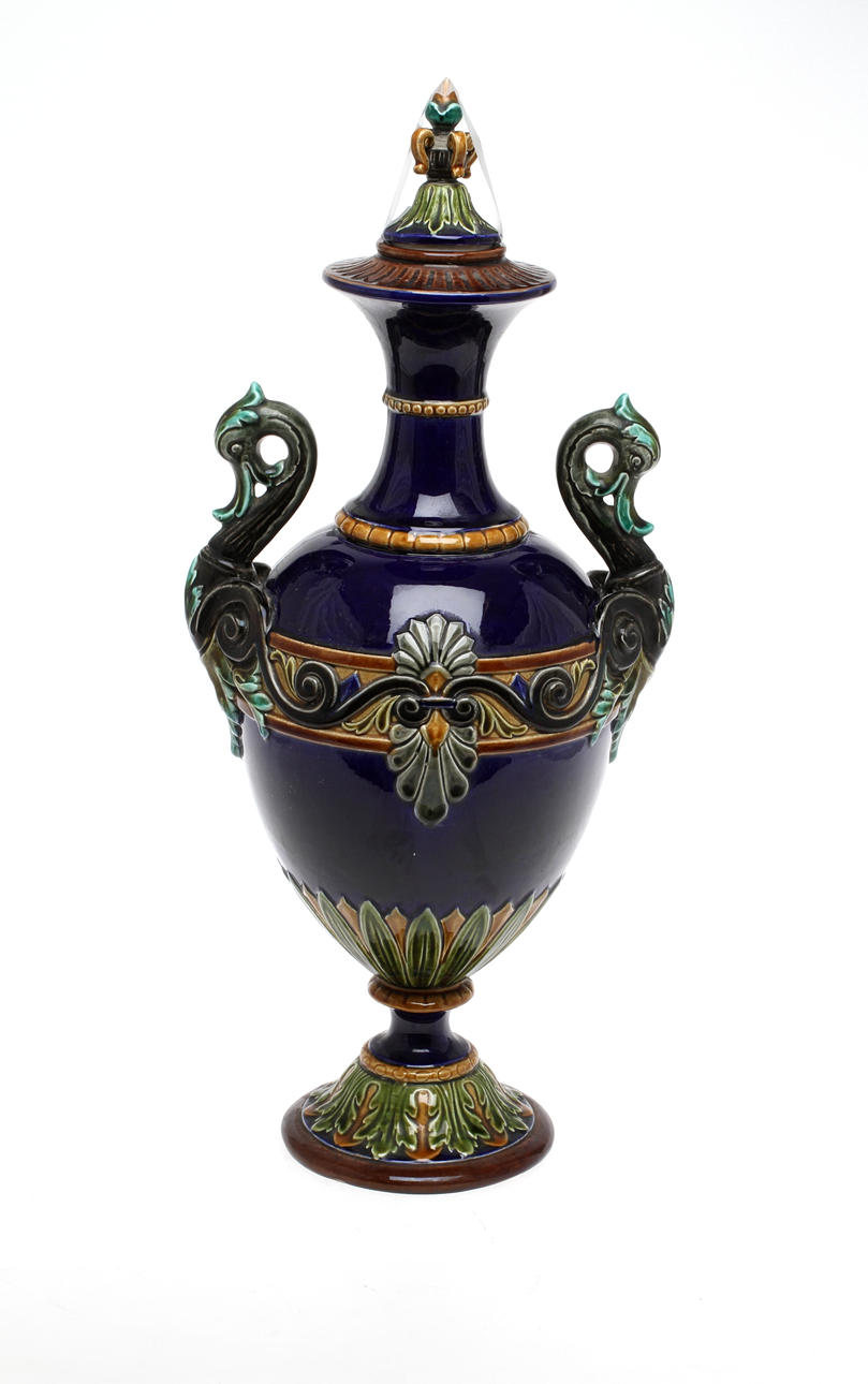 URNA, majolika, Rörstrand, omkring 1900.