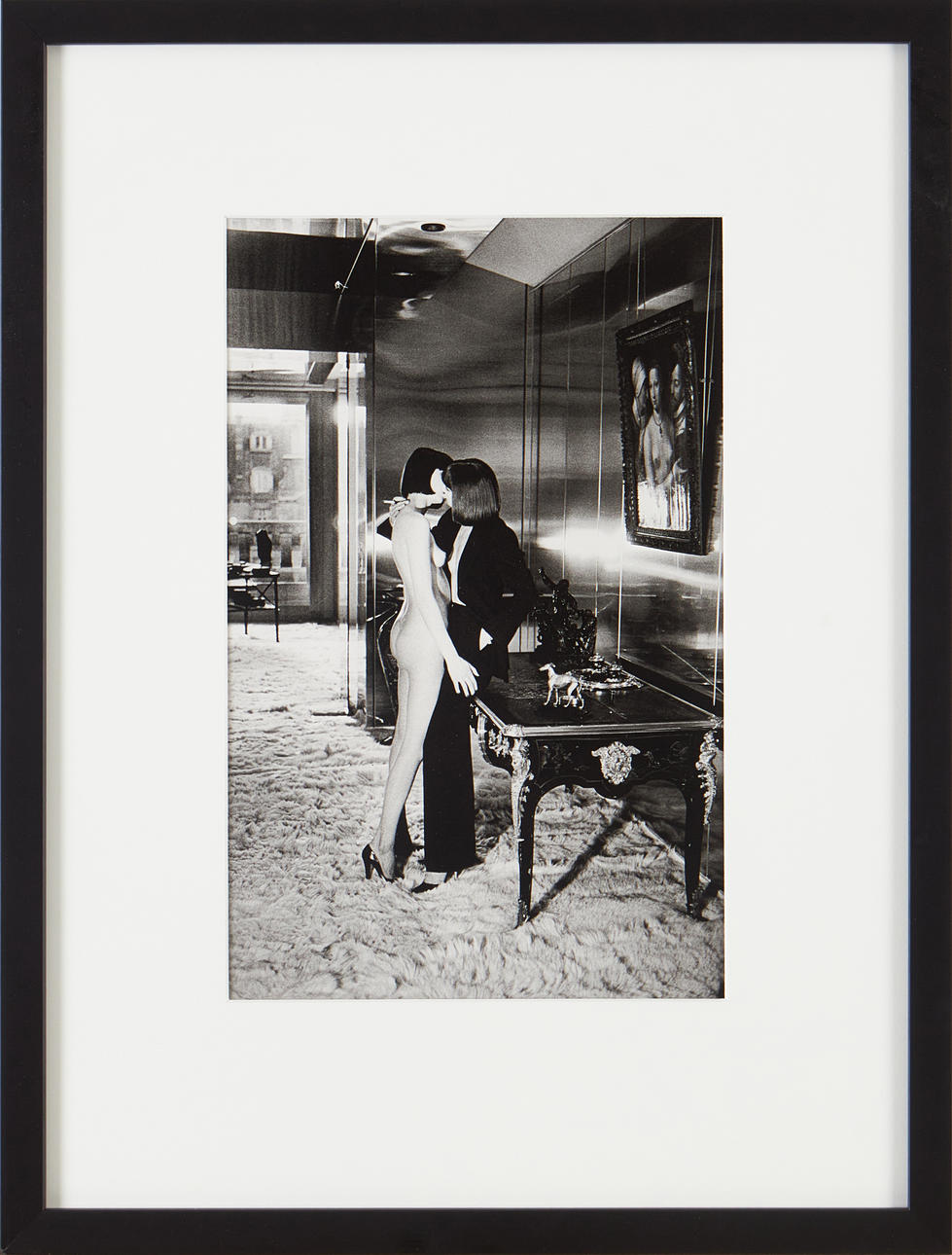 HELMUT NEWTON. “Mannequins, Quai d'Orsay I 1977". Offset lithographic photograph, from the Special Collection suite from 1979.