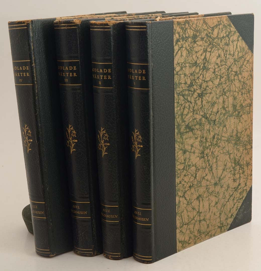 Odlade Växter I-IV, skildrade familjevis.