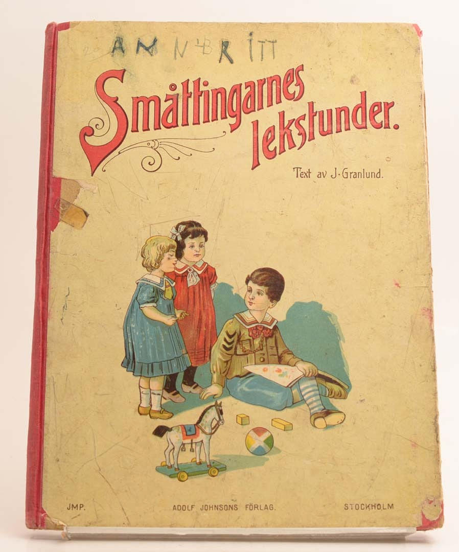 GAMMAL BARNBOK. Småttingarnes lekstunder 1910.