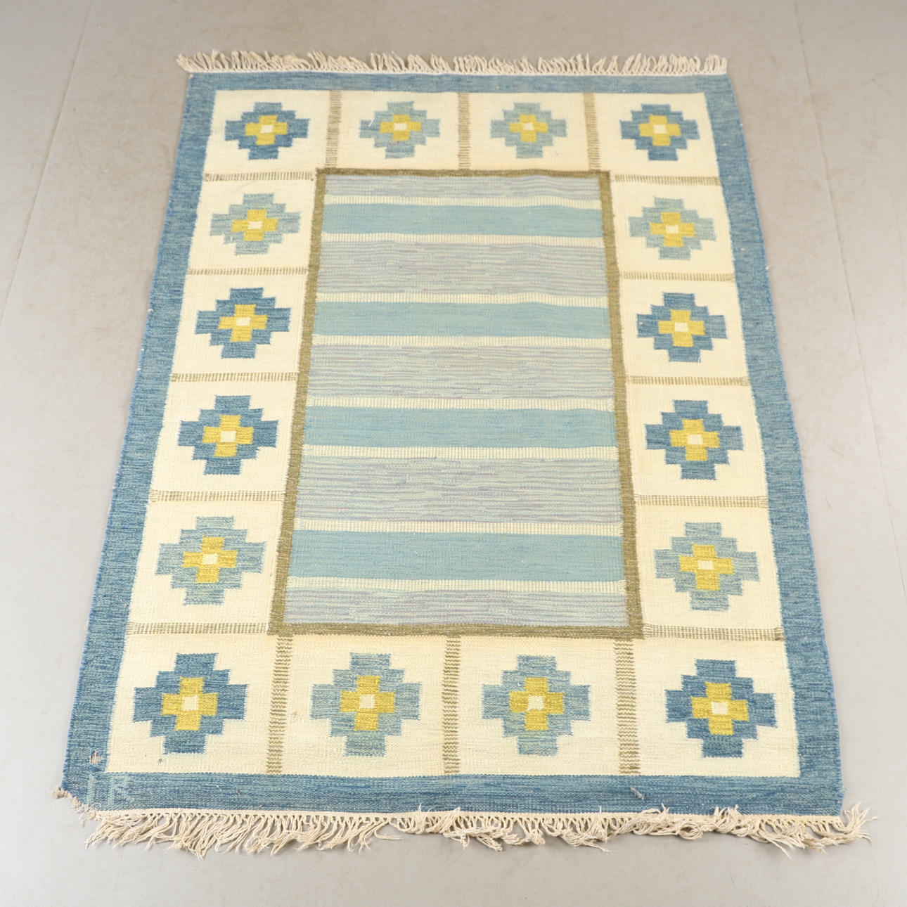 IDA RYDELIUS. Teppich, Weidengeflecht, 200 x 147 cm.