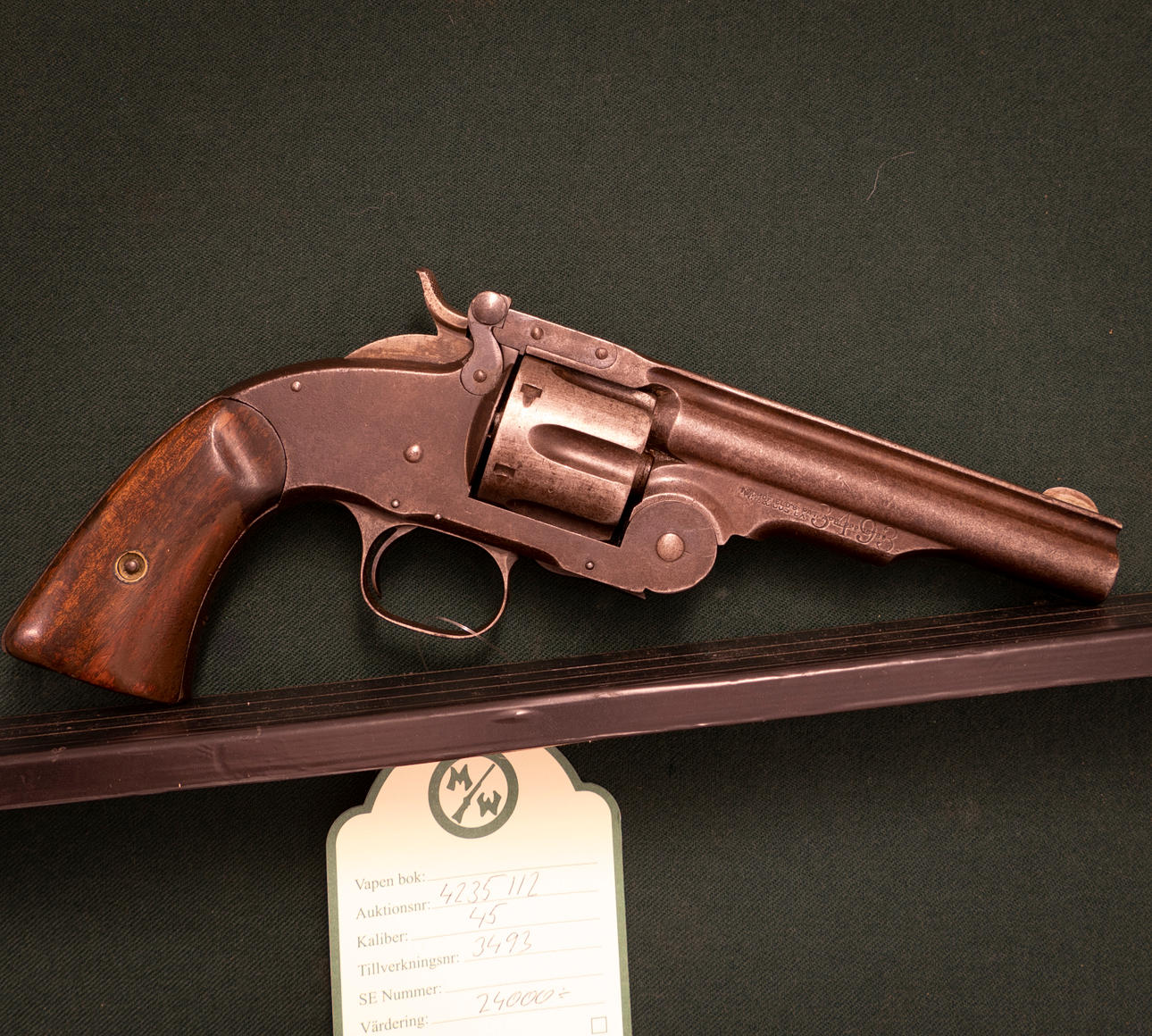 Smith & Wesson Schofield 2. v. Kal. .45 #3493 SE2580125.