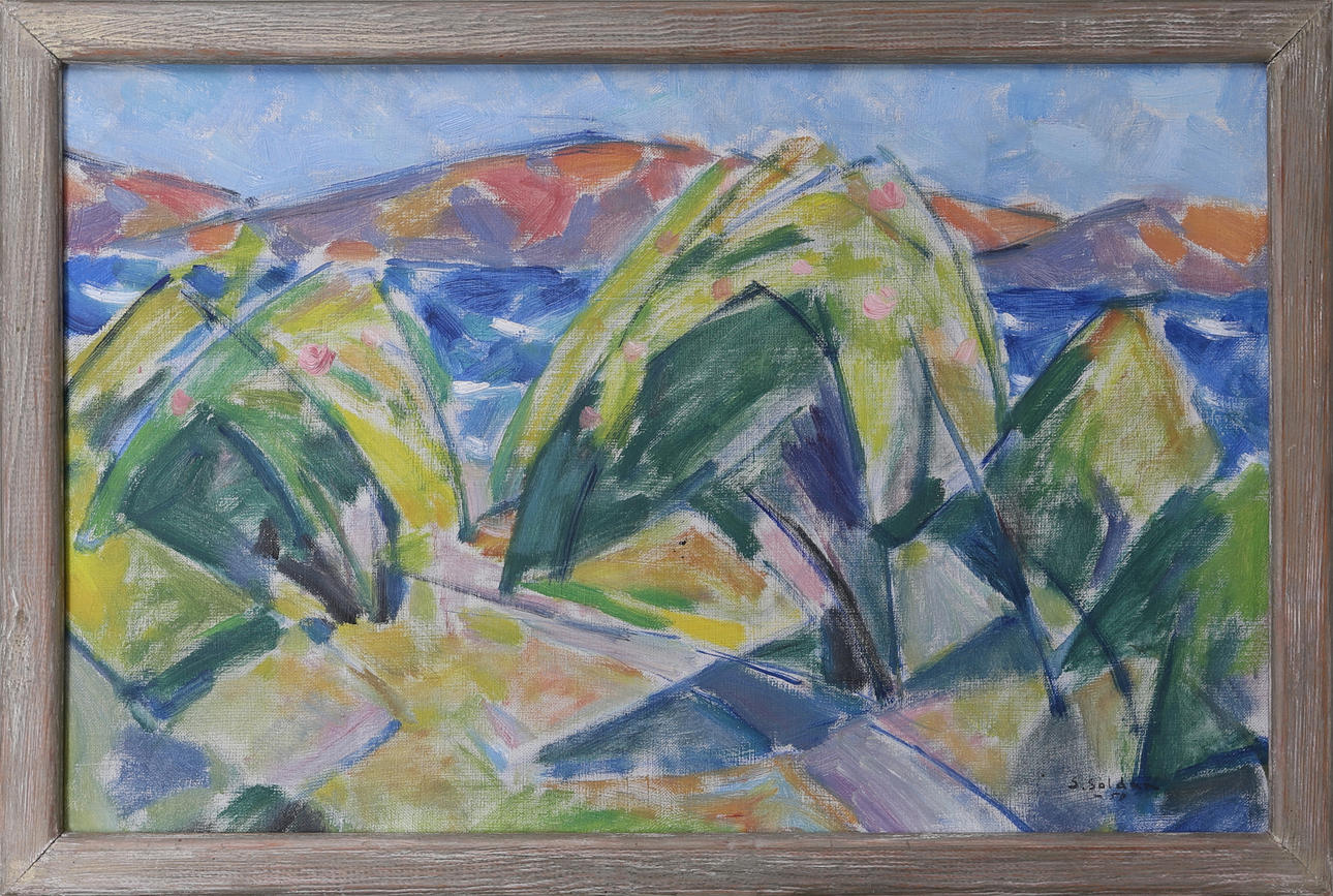 SELIM SOLDAN. Landskap, olja på duk, signerad och daterad.