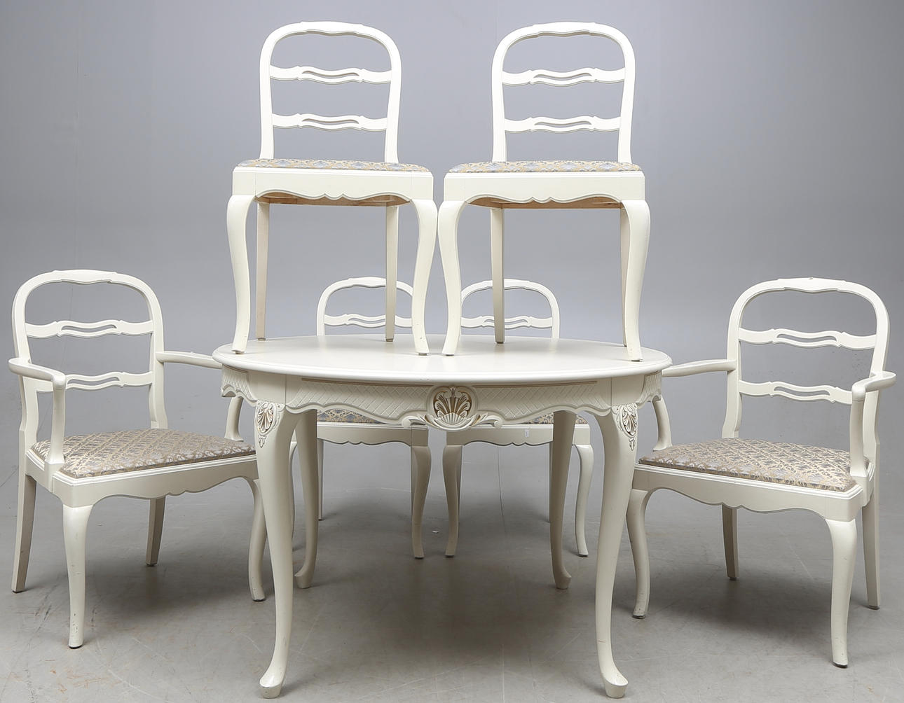 MATSALSGRUPP, rokoko/gustaviansk-stil, 1900-tal.