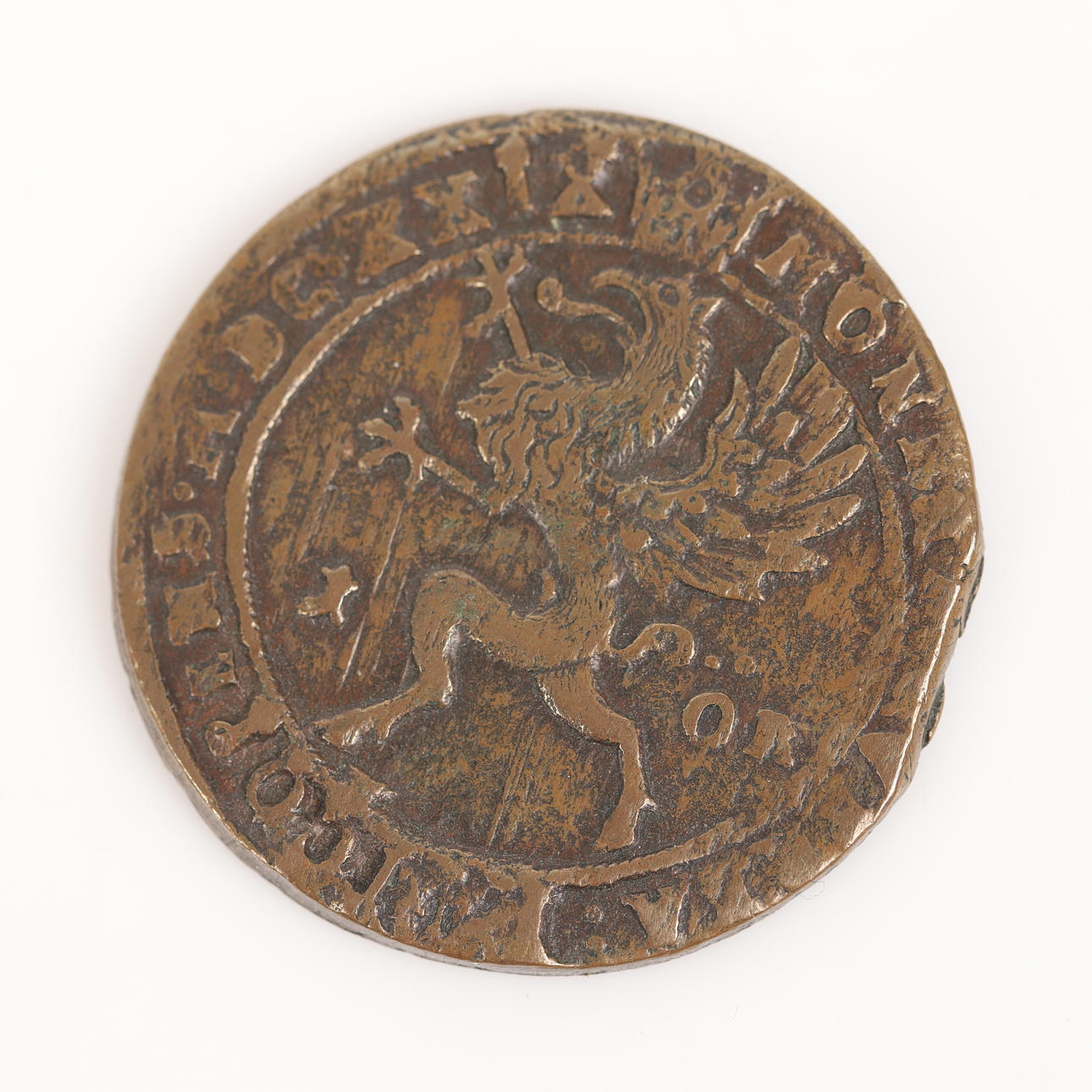 Eine Münze, 1 Pfennig, Gustav II Adolf, 1629.