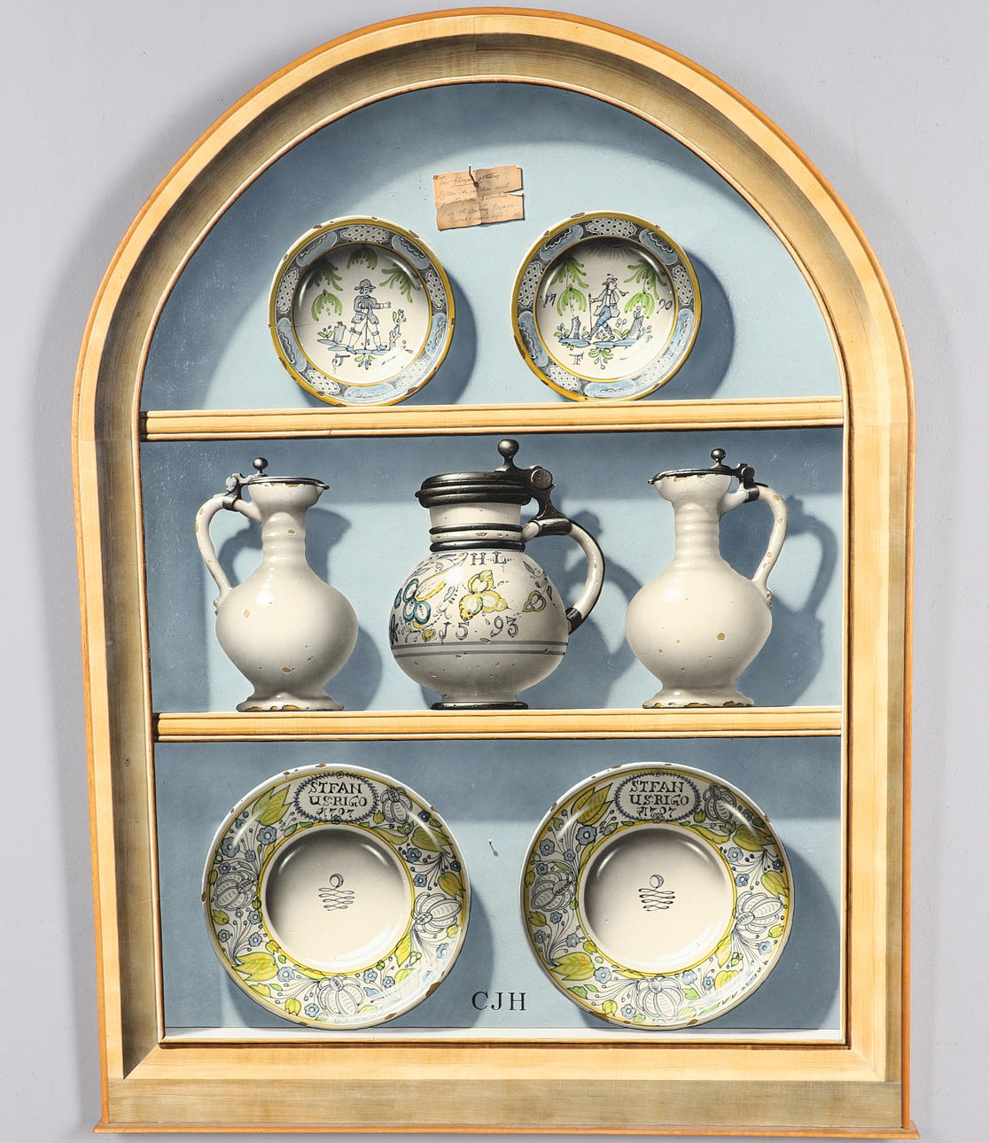CHRISTOPHER JOHN HARRISON (B.1945). TIN-GLAZED POTTERY.