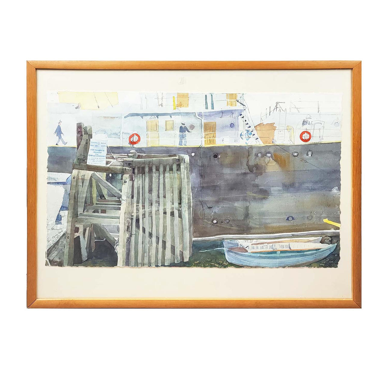 CHRISTOPHER WHITE (B1930). THEMSEN FORTØJNING, HMS PRÆSIDENT.