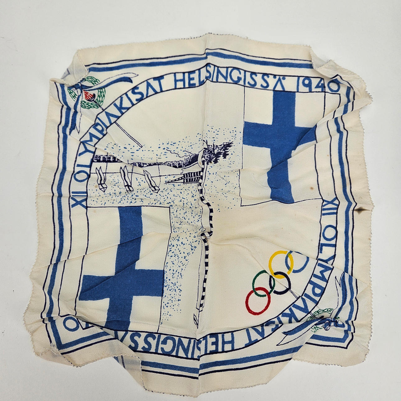 Pañuelo, Juegos Olímpicos, Helsinki 1940.