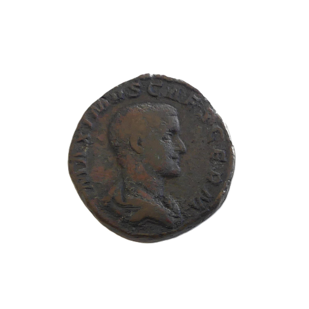MONEDA ROMANA, Máximo, Sestercio, bronce.