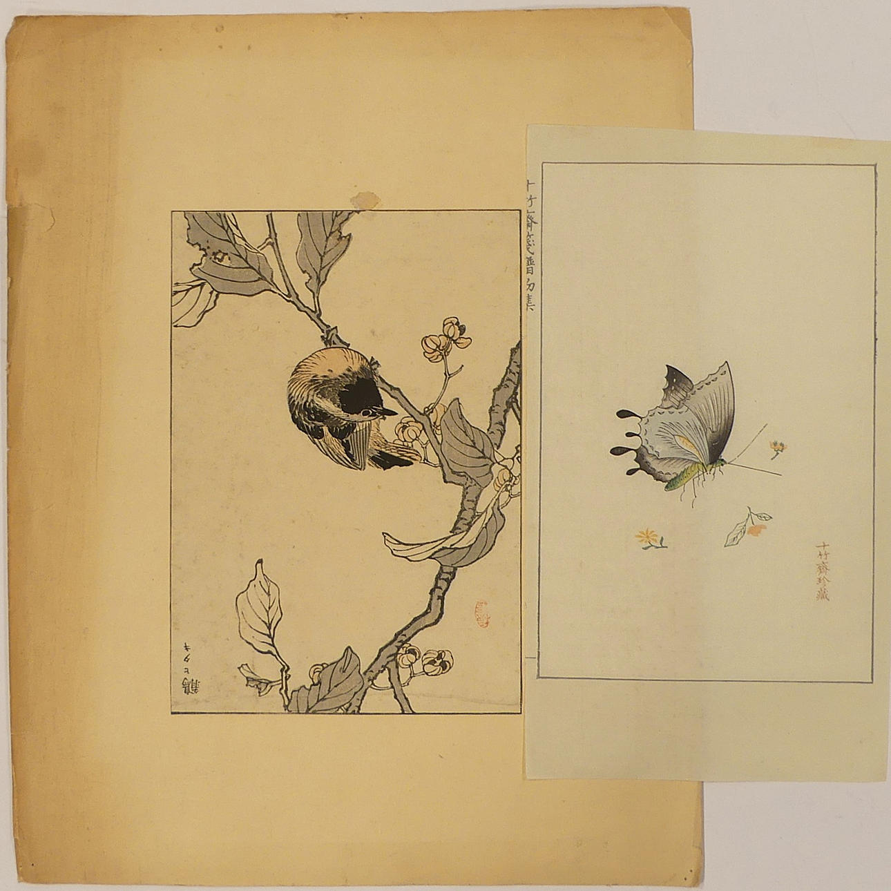 WOODCUT, Japan/China 2 pcs.