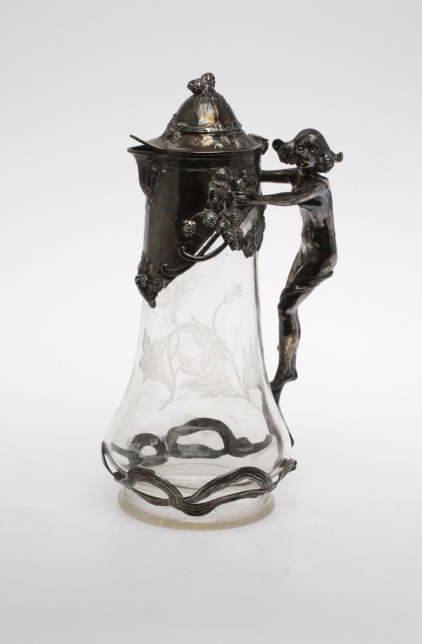 KANNA, glas samt nysilver, jugend, 1900-tal.