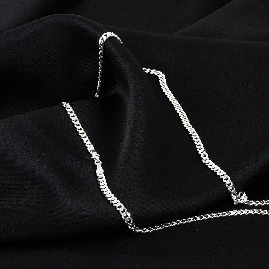 HALSKEDJA, pansar, sterlingsilver.