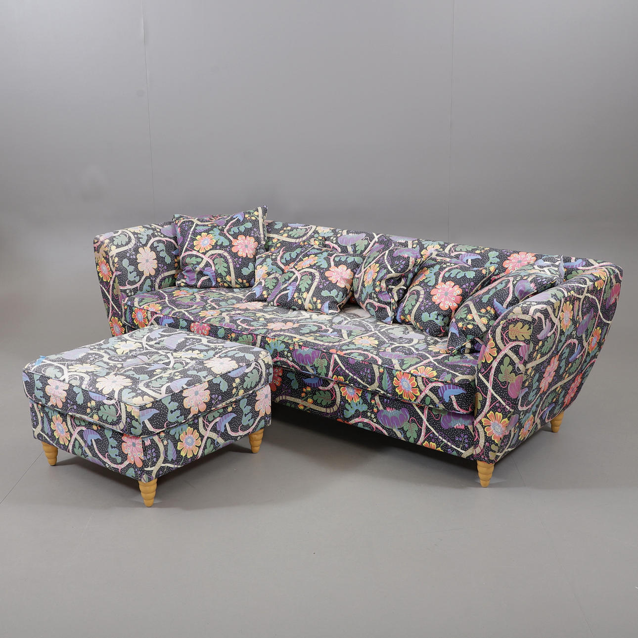 SOFA with footstool, Interstop, Tibro, 1900/2000s.