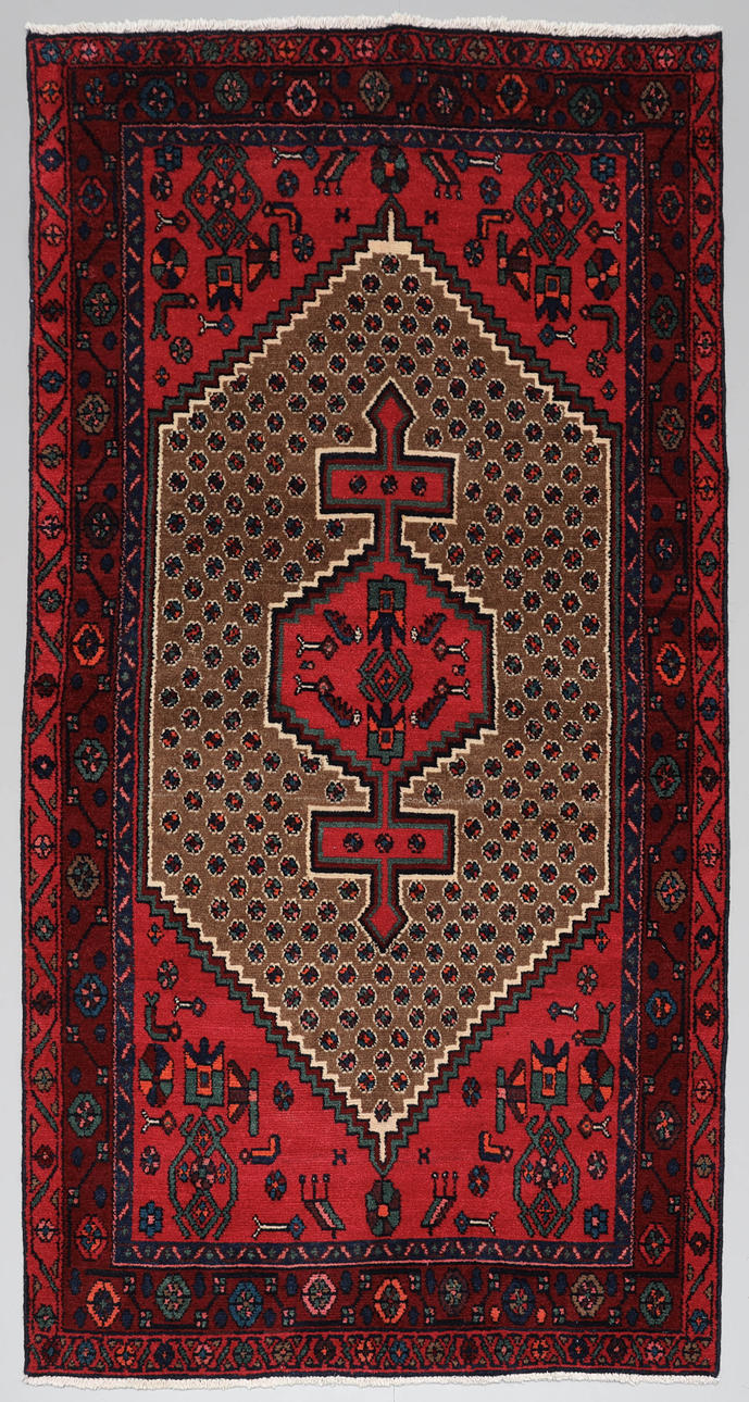 Ein handgeknüpfter Teppich aus Hamedan, persisch.