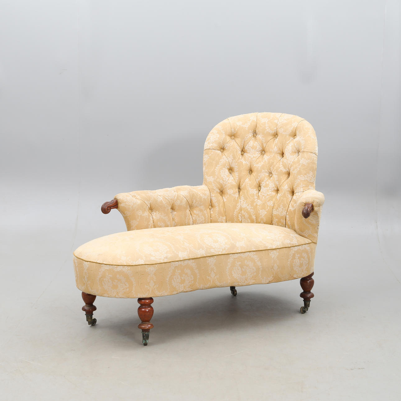 KANAPE, 1800-talet, på hjul.