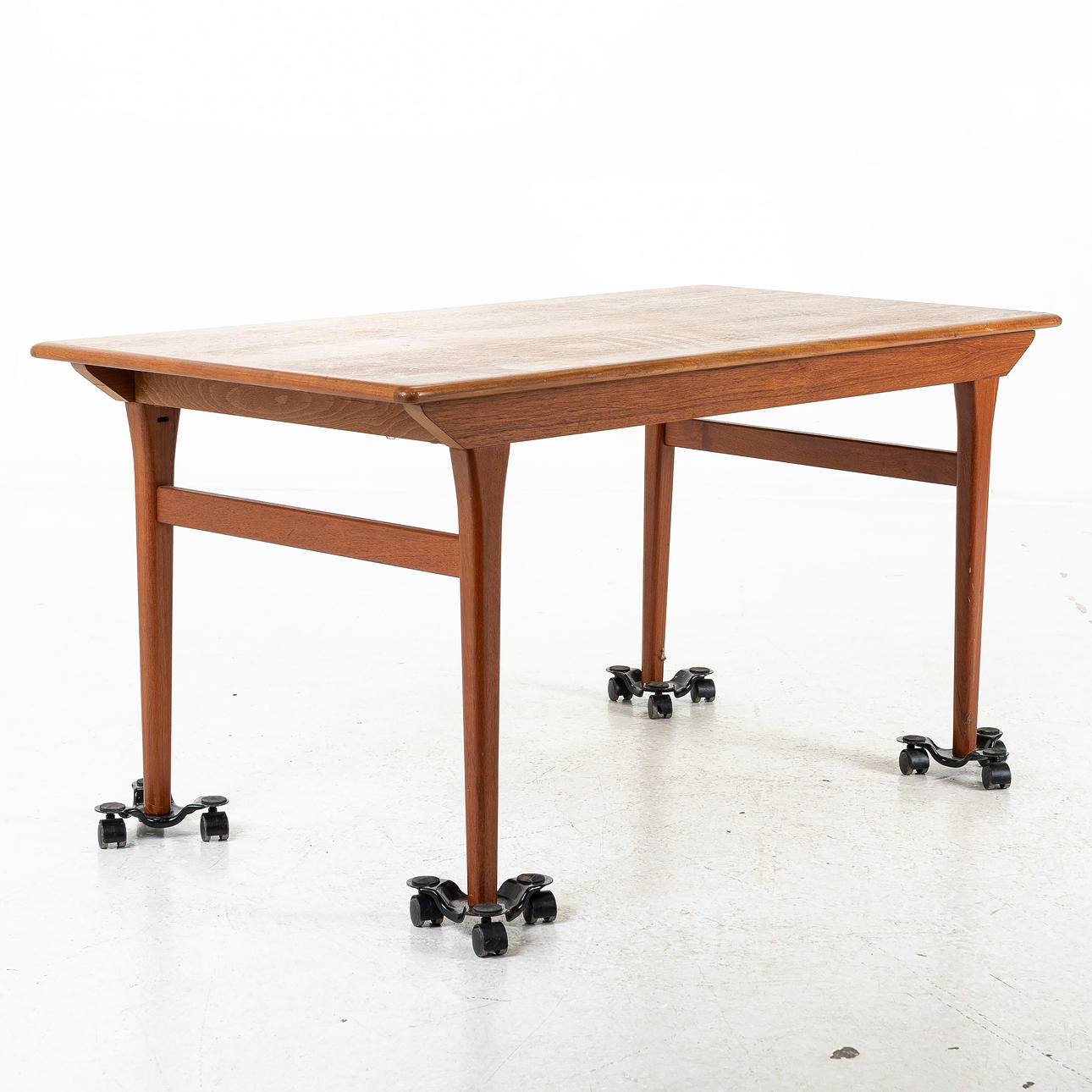 SOFABORD, teak, justerbar højde, 1950/60s.