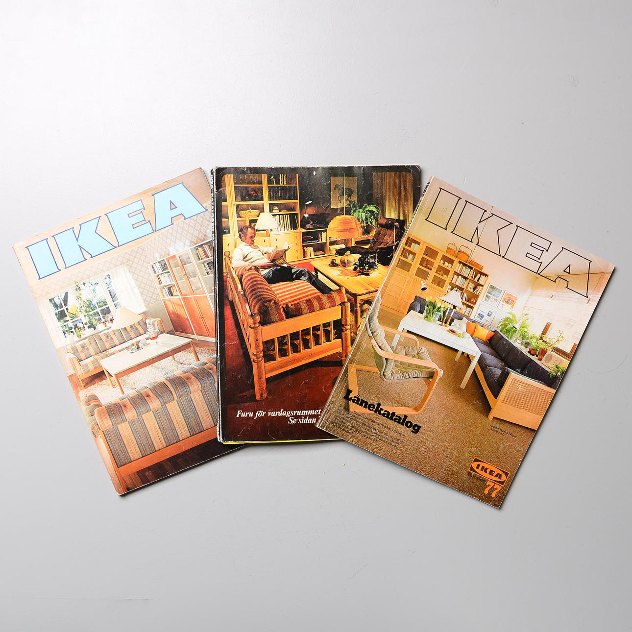 IKEA CATALOGUES, 1976, 1977, 1978.