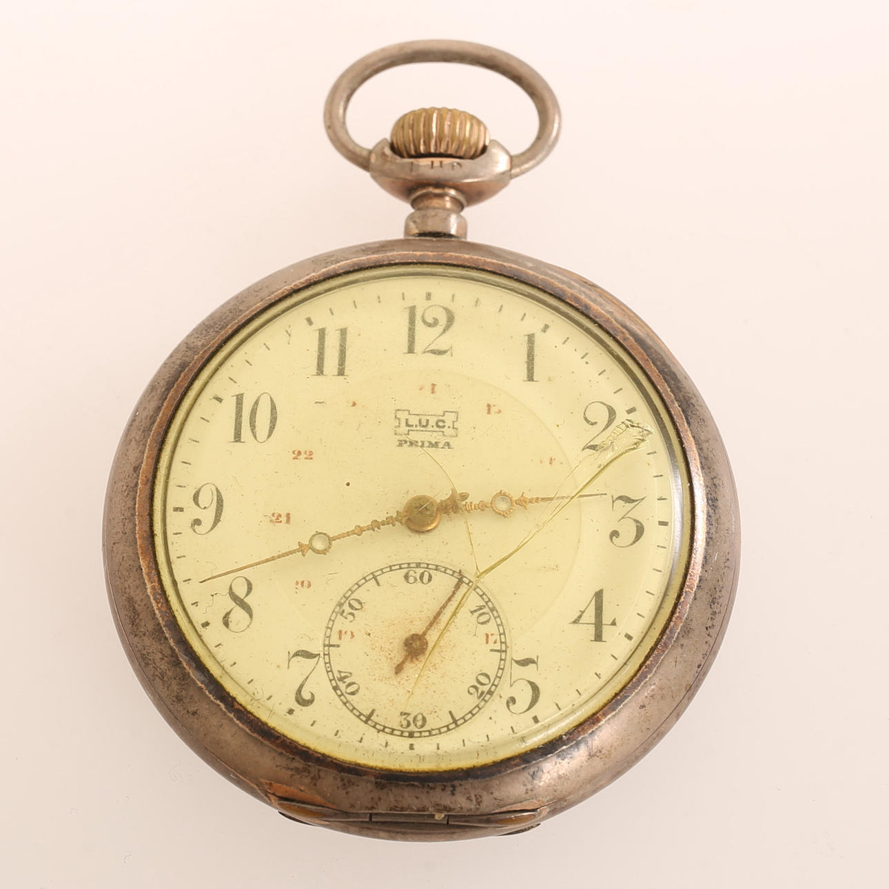 POCKET WATCH, silver, LUC.