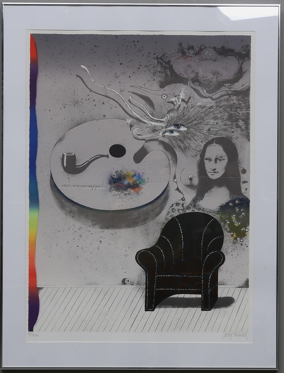 ARDY STRÜWER. färglitografi, signerad och numrerad 89/200.