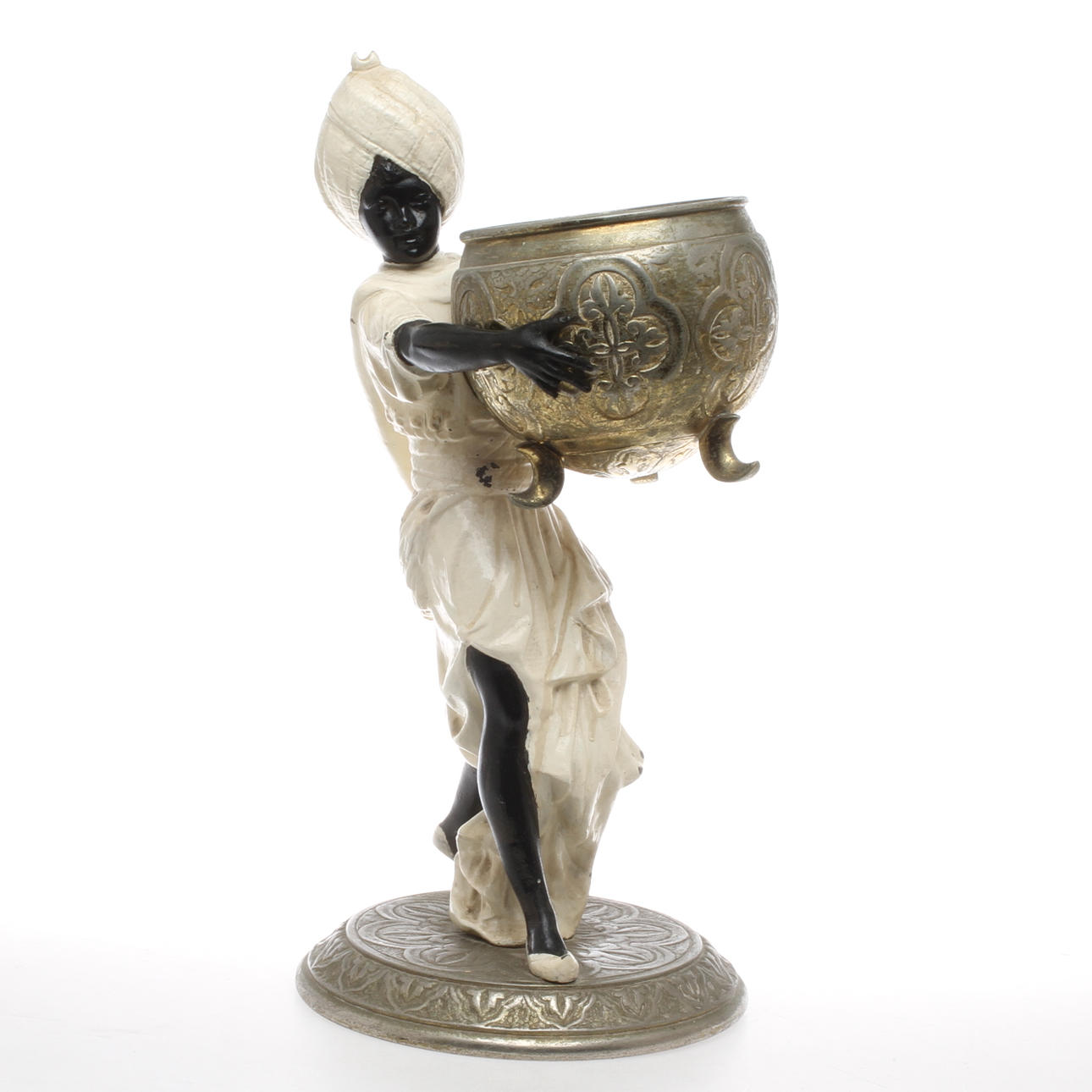 BORDSDEKORATION, metall, omkring sekelskiftet 1900.