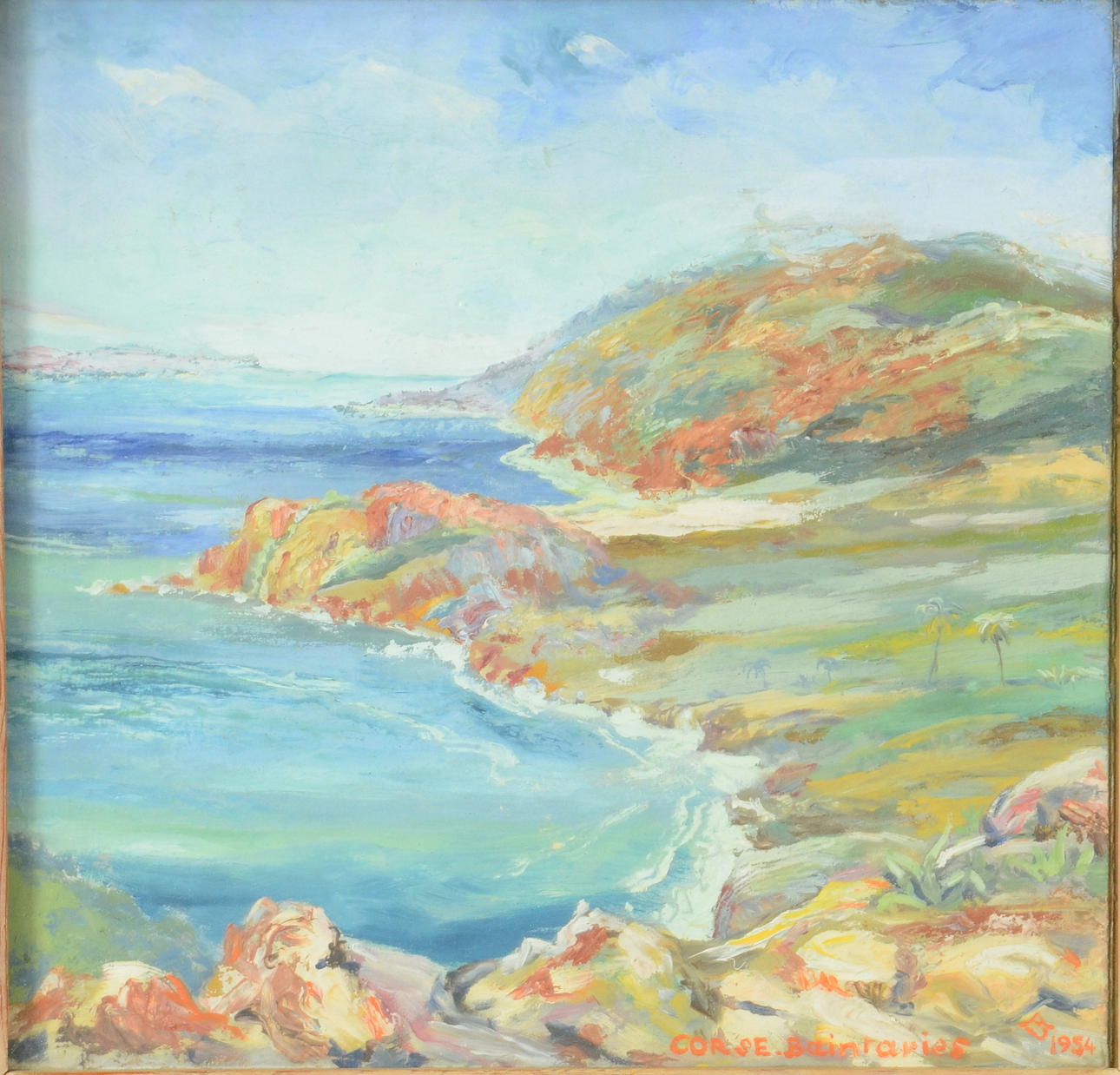 ALEKSANTERI AHOLA-VALO. Olja på pannå.