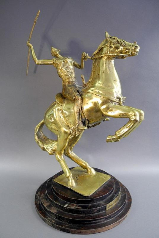 GUIRE TASSÉRÉ. bronsskulptur.