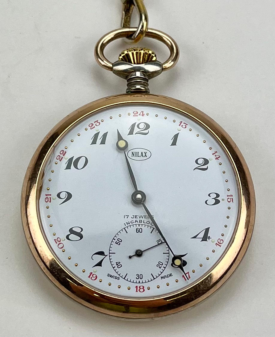 Taskukello, hopeaa, Nilax.