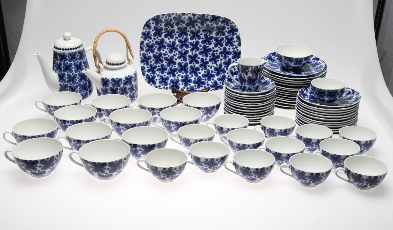 KAFFE och TESERVIS, 69 delar, porslin, "Mon Amie", Marianne Westman, Rörstrand.