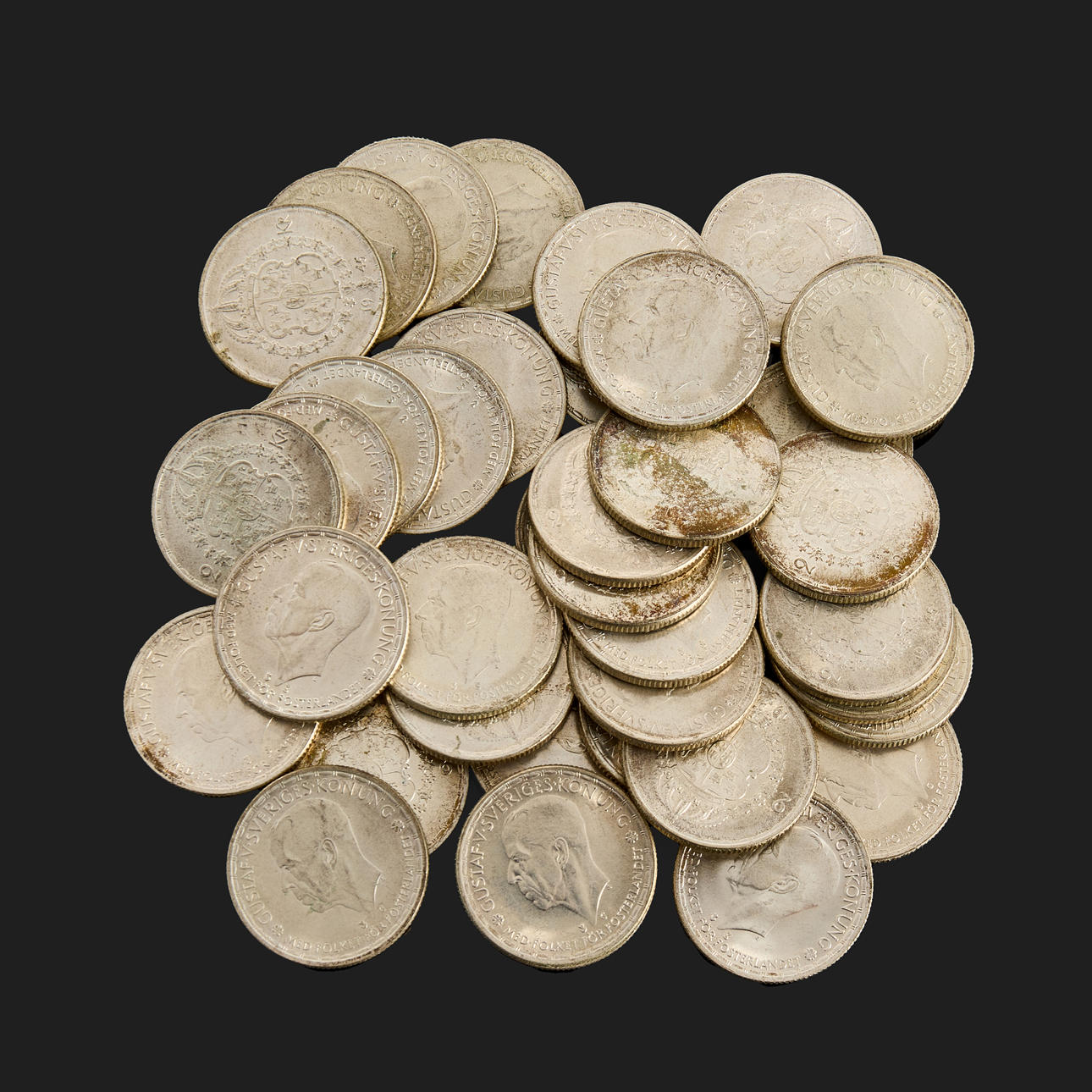 TVÅKRONOR, G V - G VI, 40st.