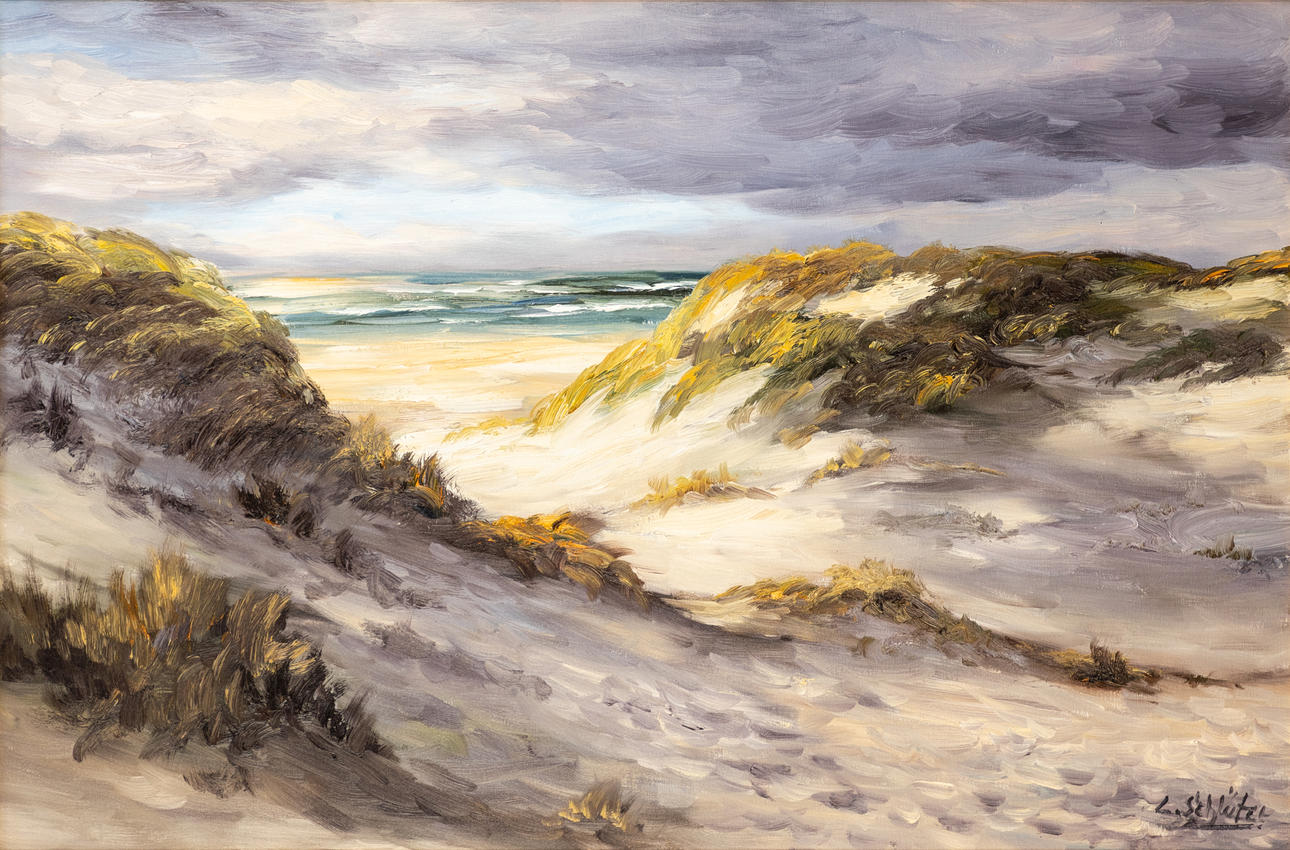 LOTHAR SCHLÜTER (GEB. 1928). Dünenlandschaft.