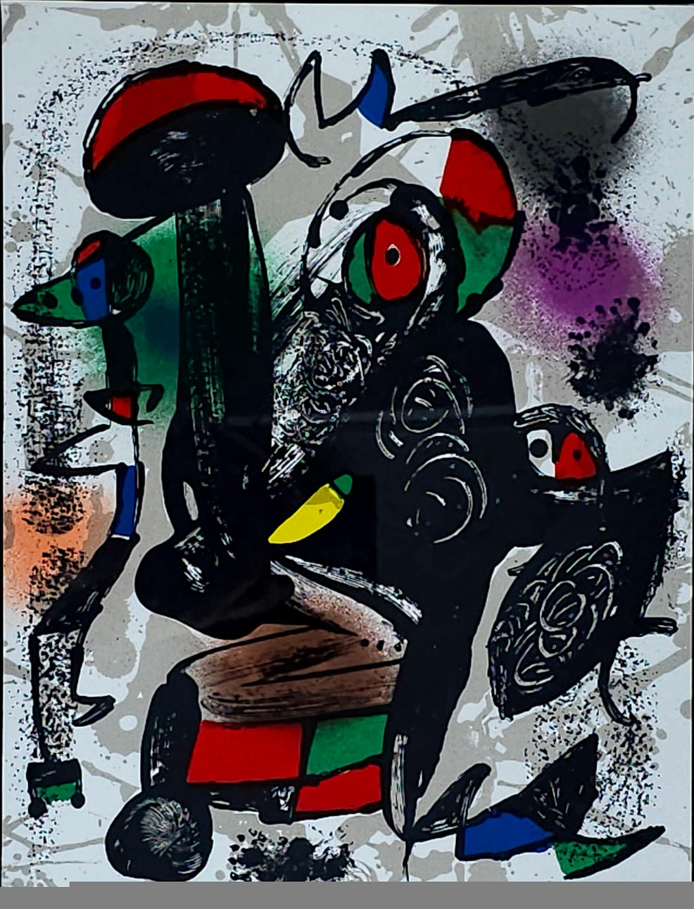 JOAN MIRÓ. Originallitografi III, 1982.