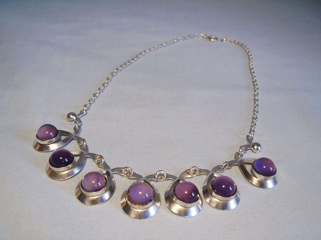 COLLIER SILVER SIGNERAT HERMANN SIERSBOL.