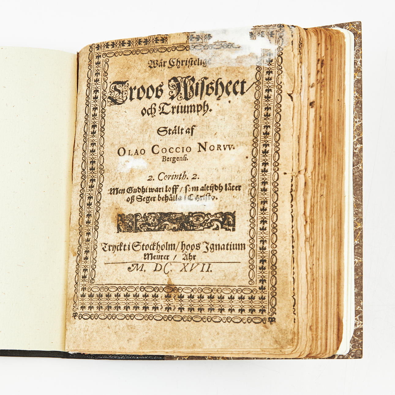 KOCK, WÅR CHRISTELIGE TROOS WISSHEET, 1617.