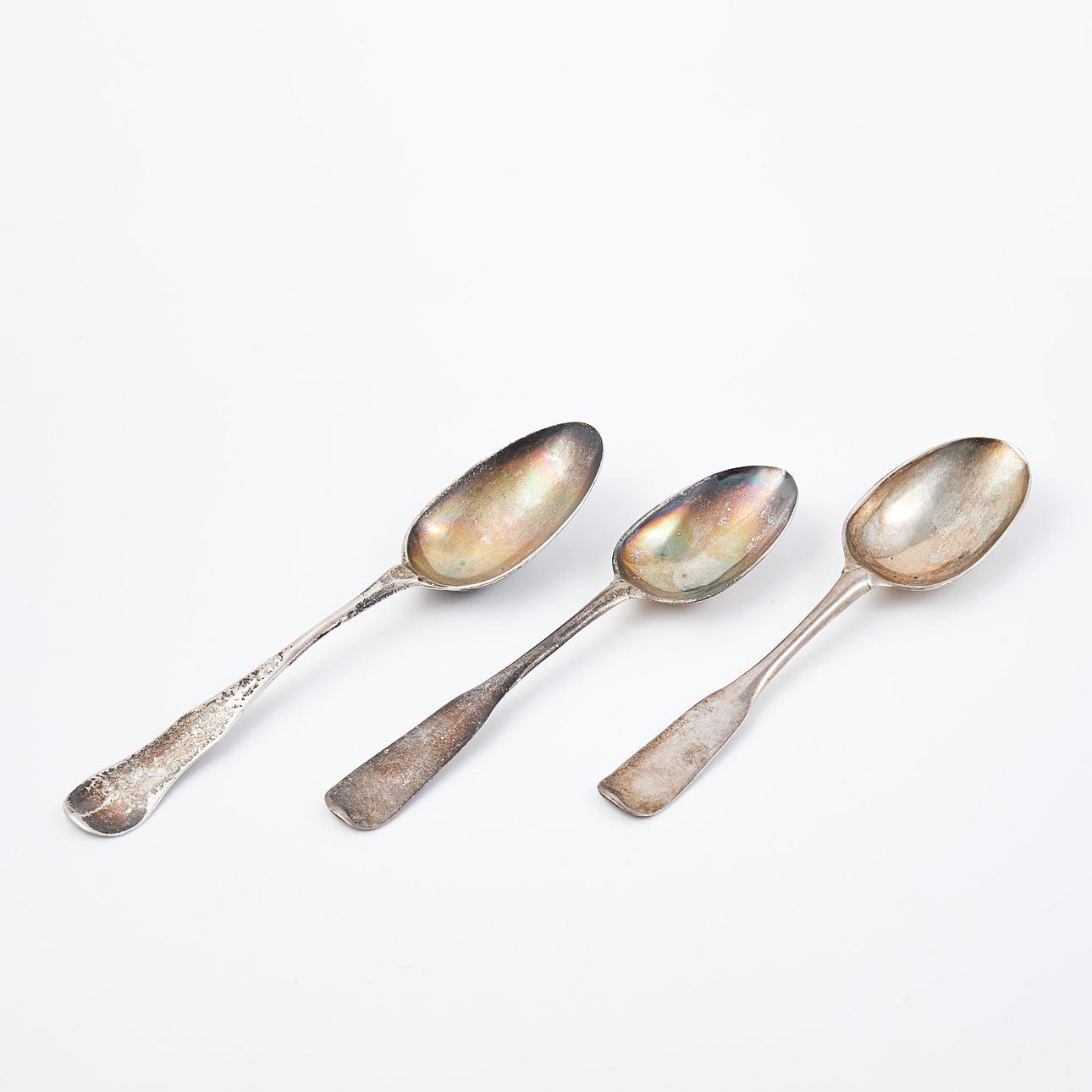 TABLESPOONS. A silver, 2+1 piece, 18th century, smooth models, Arvid Brolin, Hjo and Jakob Lampa, Stockholm.