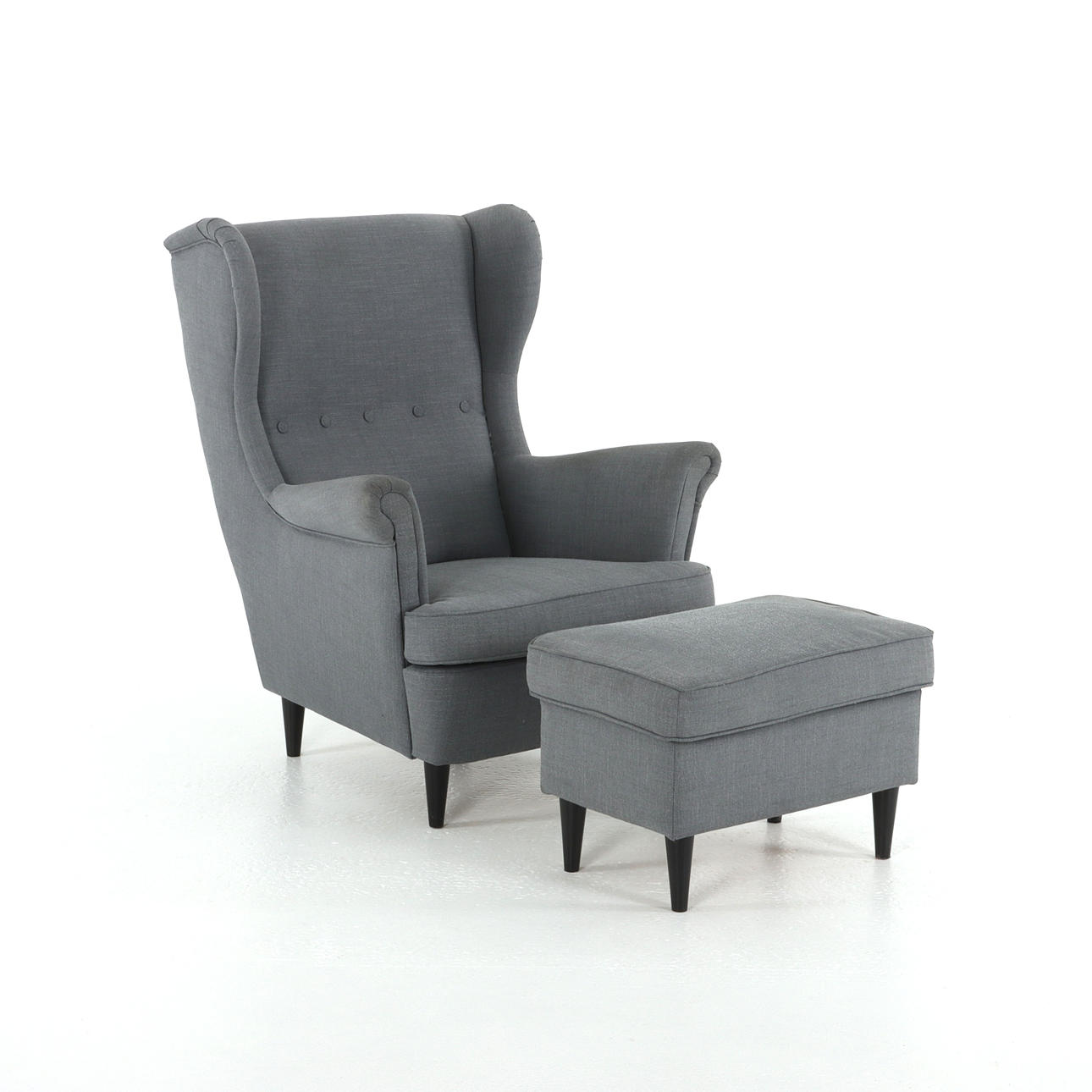 ARMCHAIR WITH FOOTSTOOL, IKEA.