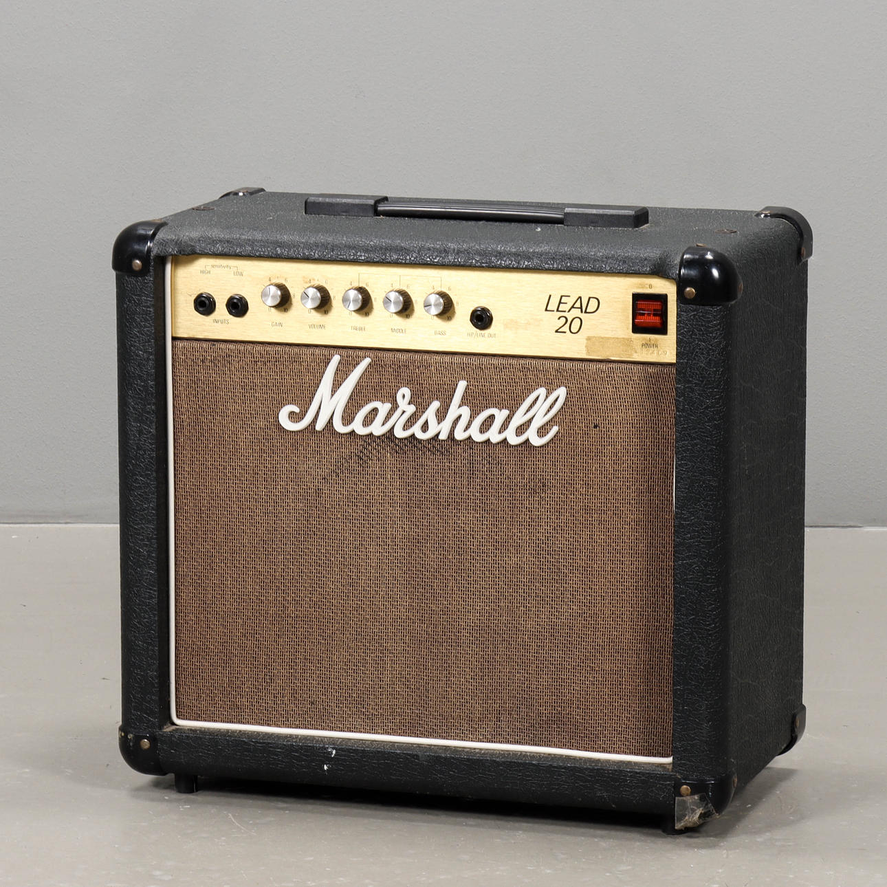 GITARRFÖRSTÄRKARE Marshall Lead 20, Solid State, 1980-tal.